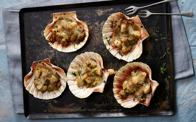 Coquilles Saint-Jacques à la bretonne