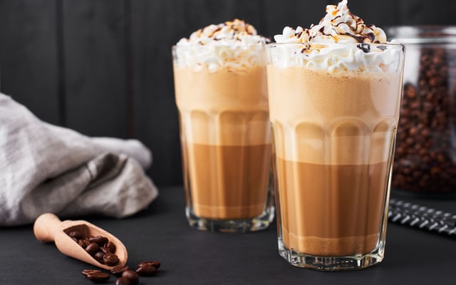 Café glacé au spéculoos.