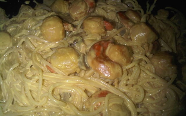 Spaghettis aux noix de Saint-Jacques