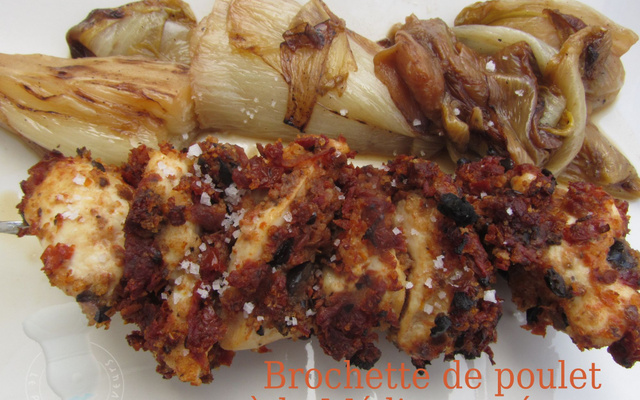 Brochettes de poulet à la méditerranéenne