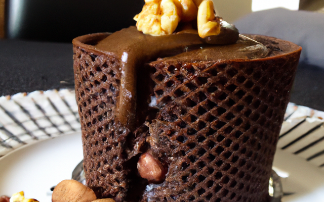 Fondant au chocolat et sa touche de noisettes