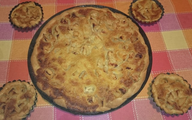 Tarte aux pommes sauce mirliton