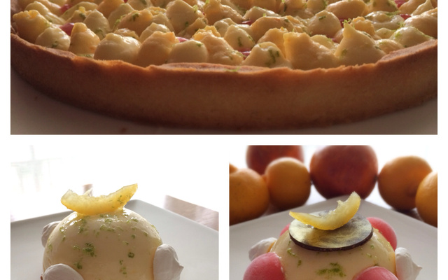 Tarte aux 3 agrumes : citron, clémentine & orange sanguine