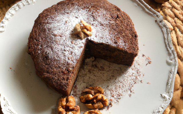 Cake au cacao et aux noisettes