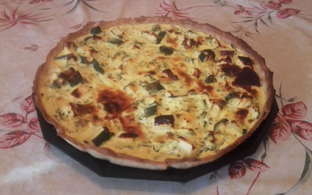 Tarte légère aux courgettes