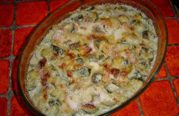 Courgettes au roquefort