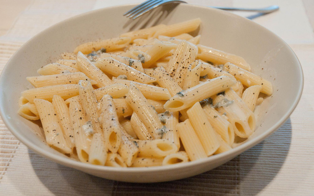 Penne sauce roquefort et vodka