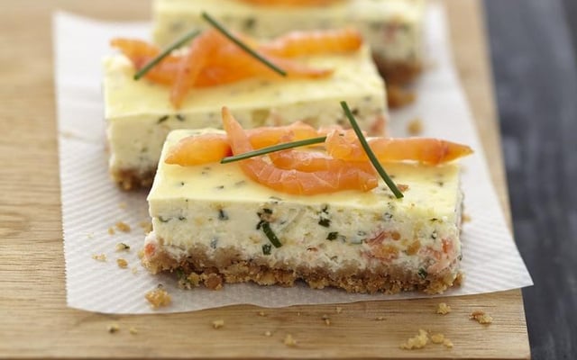 Cheesecake au saumon fumé et fromage Carré Frais