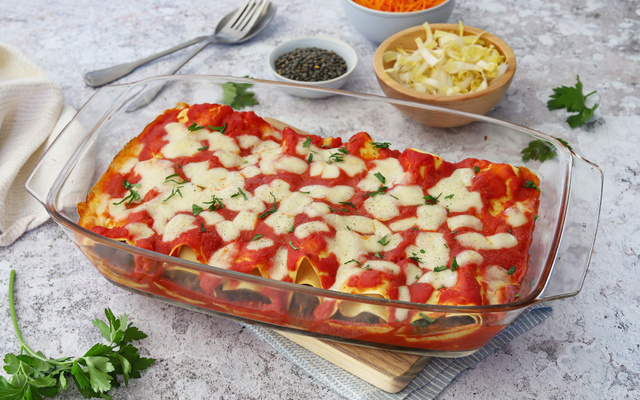 Cannelloni à la bolognaise de lentilles