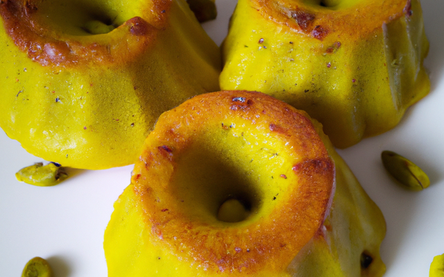 Fondant moelleux au citron et à la pistache