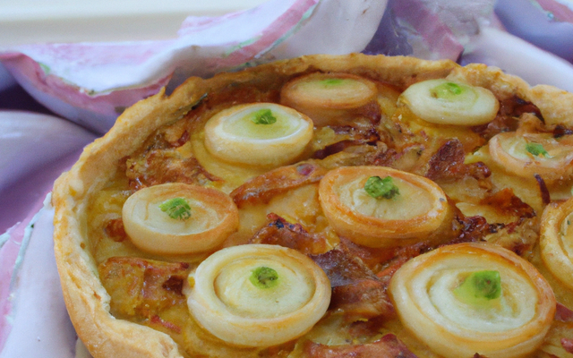 Tarte à l'oignon campagnarde