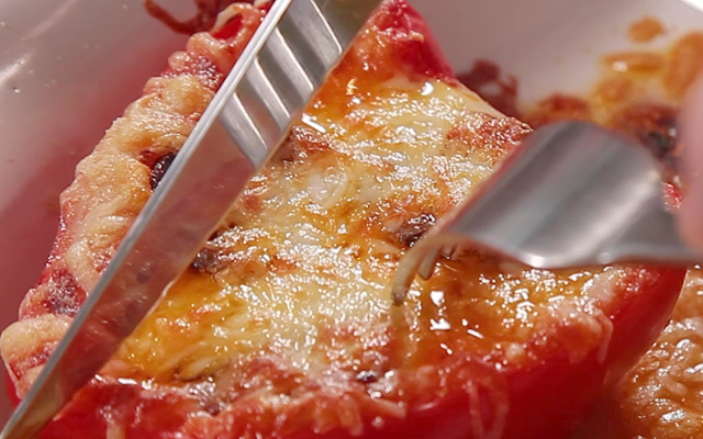 Poivrons farcis façon pizza