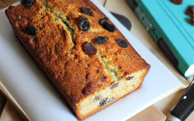Cake au roquefort et raisins
