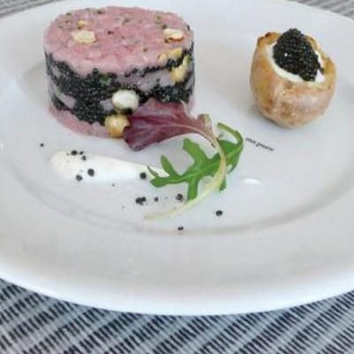 Tartare de veau au caviar Origin Sturia