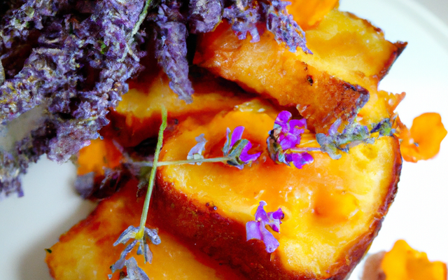 Pain perdu d'abricot à la lavande