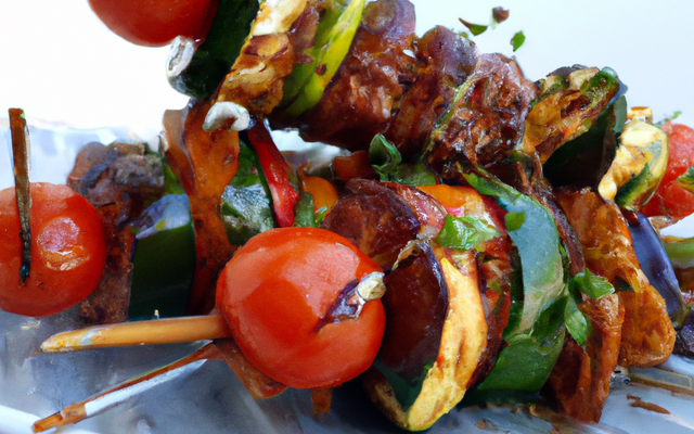 Brochettes ratatouille au barbecue