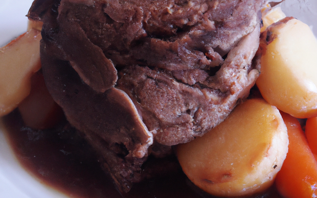 Rôti de bœuf à la broche