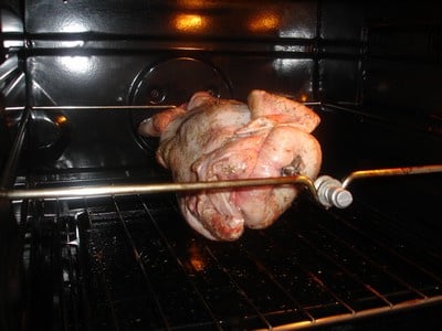 Poulet à la broche