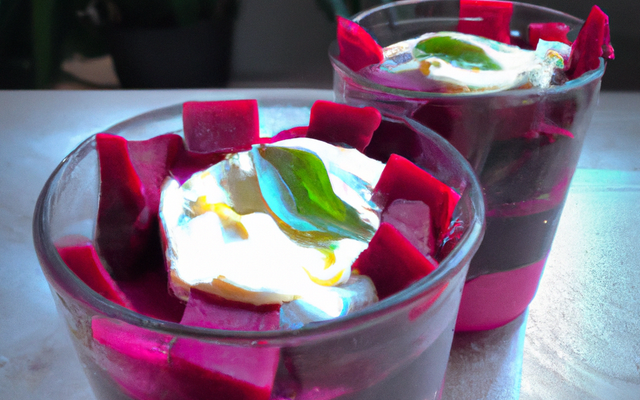 Verrine de betterave et pommes au chèvre