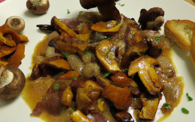 Dinde aux marrons et champignons