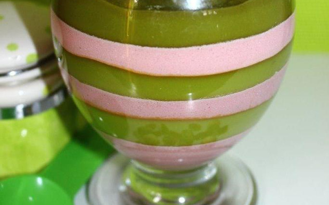 Coupe bi-gout avocat et fraise