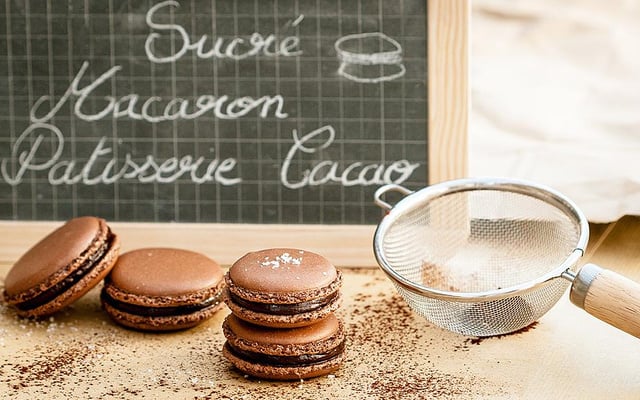 Macarons chocolat-fleur de sel