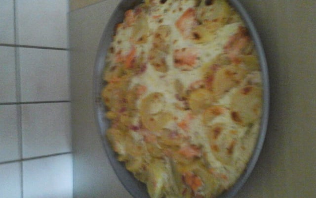 Tartiflette au saumon rapide