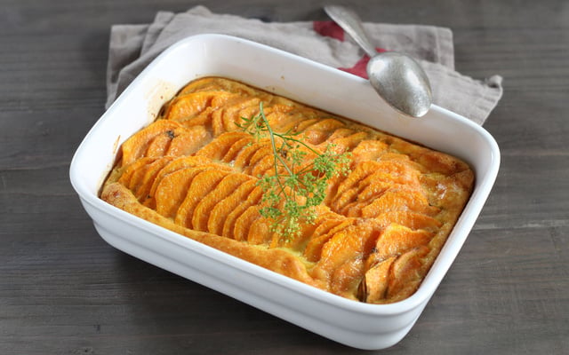 Gratin de patate douce aux épices
