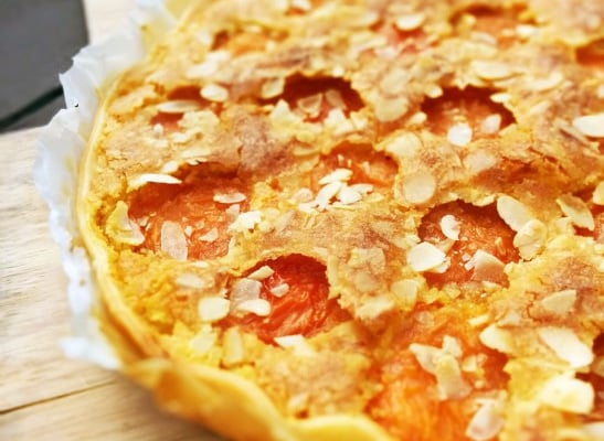 Tarte aux abricots et aux amandes très facile