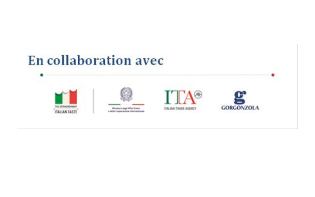 Pêches rôties au miel, Gorgonzola AOP et pignons