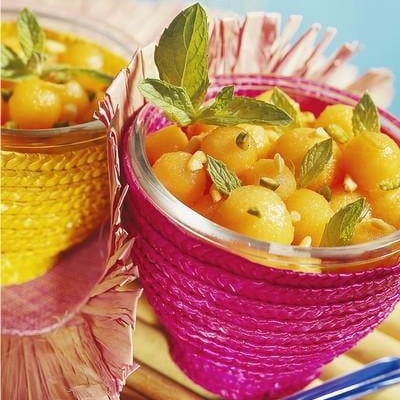 Salade de melon aux fruits secs