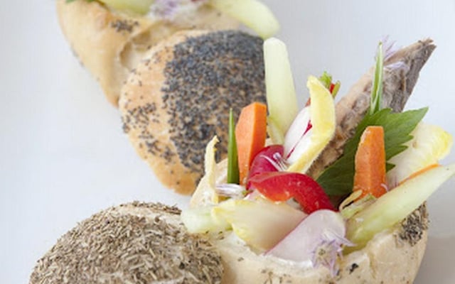 Pain-barquette aux légumes