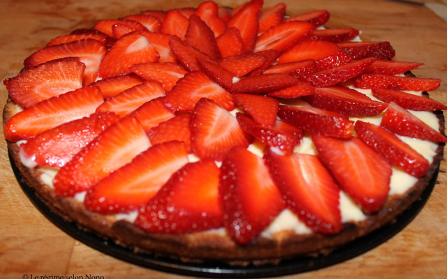 Tarte aux fraises et au sirop de vanille