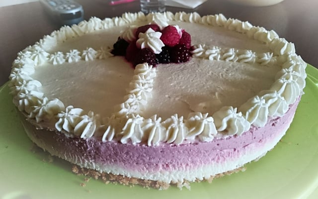 Bavarois citron et framboises