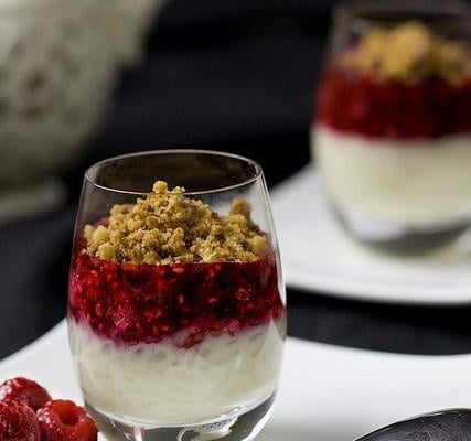 Crumble aux framboises