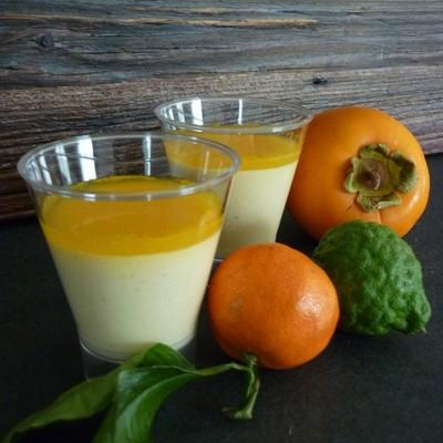 Mousse de kaki persimon et combava au Thermomix