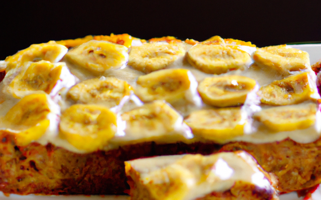 Cake à la banane fait maison