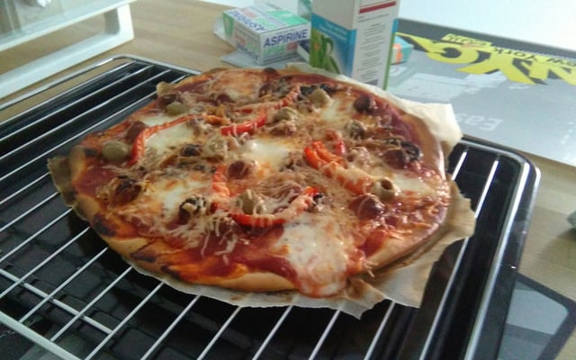 Pizza à la merguez