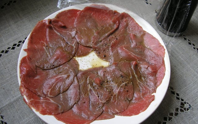 Carpaccio léger de bœuf