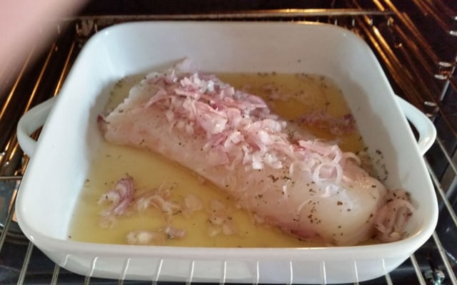 Dos de cabillaud, crème au cidre