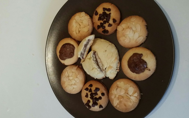 Sablés fourrés au chocolat