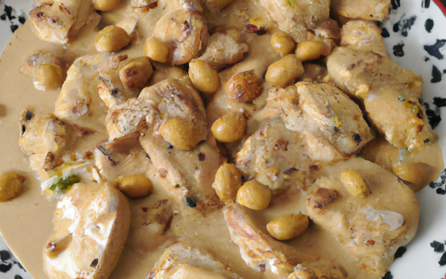 Poulet au beurre de cacahuète et au lait de coco
