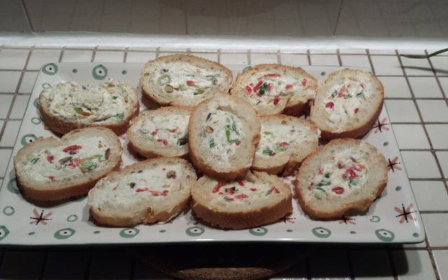 Baguette farcie au roquefort