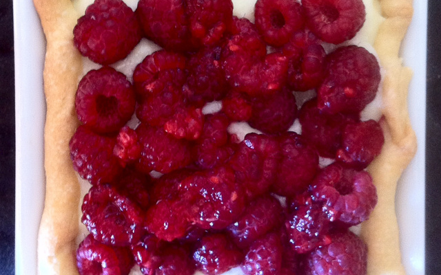 Tartelette à la framboise