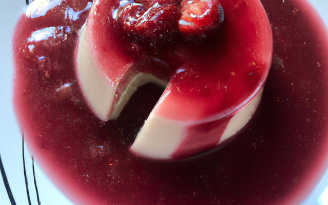 Panna Cotta coulis de framboise