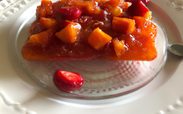 Tartare de fraises à la confiture d'abricots aux 4 épices