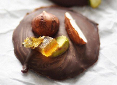 Palets ou mendiants au chocolat