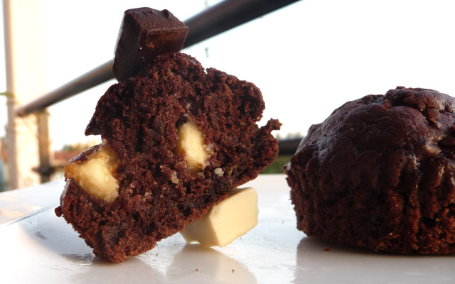 Muffins légers double choco & courgettes
