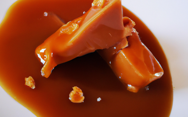 Sauce caramel à la fleur de sel et fève tonka