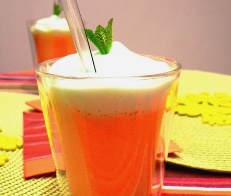 Soupe de melon, écume Chlorophylle